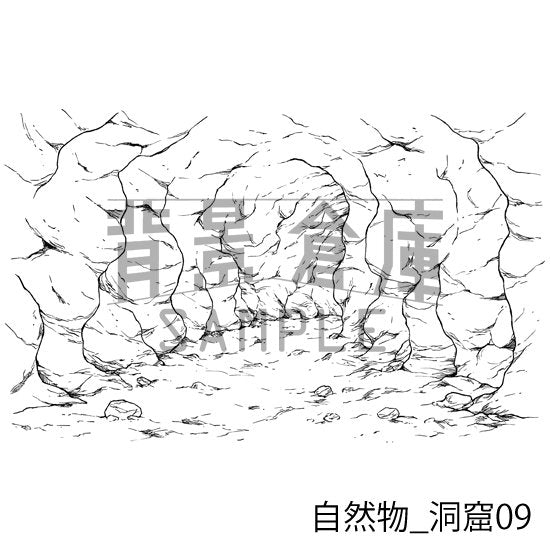 洞窟の背景です。