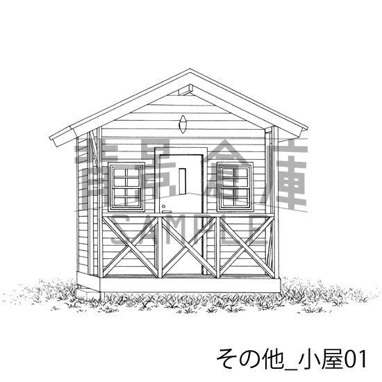 小屋の背景です。