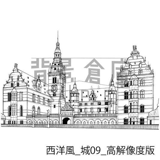 西洋風_城09_高解像度版