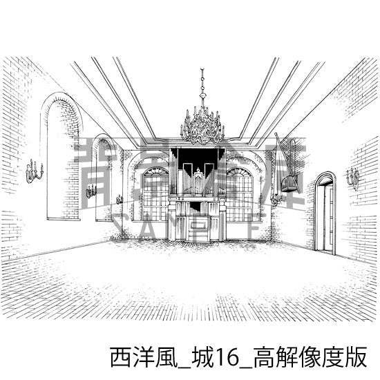 西洋風_セット9_高解像度版(城)