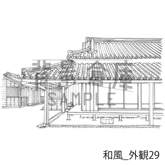 和風の外観です。