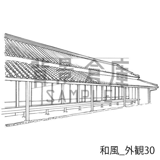 和風の外観です。