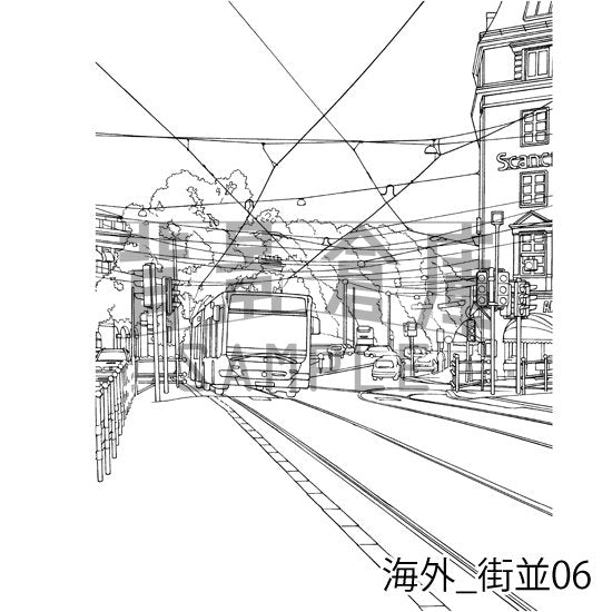 海外の街並です。