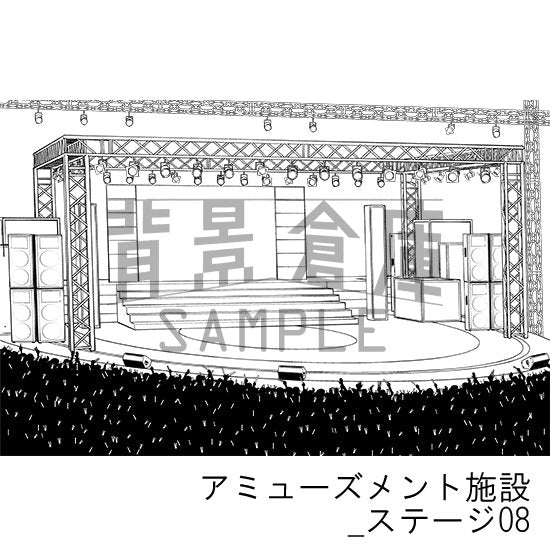 アミューズメント施設_セット7(ステージ)