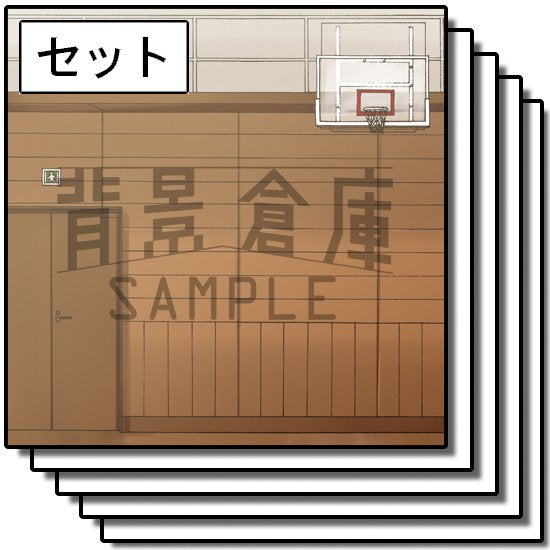 カラーの学校セットです。(5枚組)