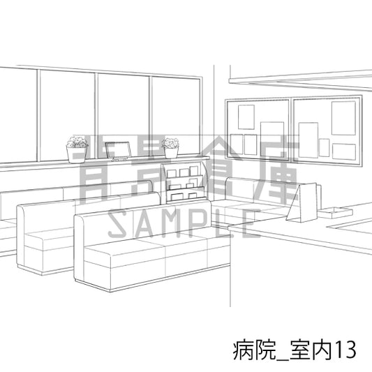 病院_室内13_トーン