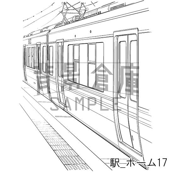 駅_セット2（ホーム）