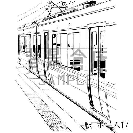 駅_セット2(ホーム)