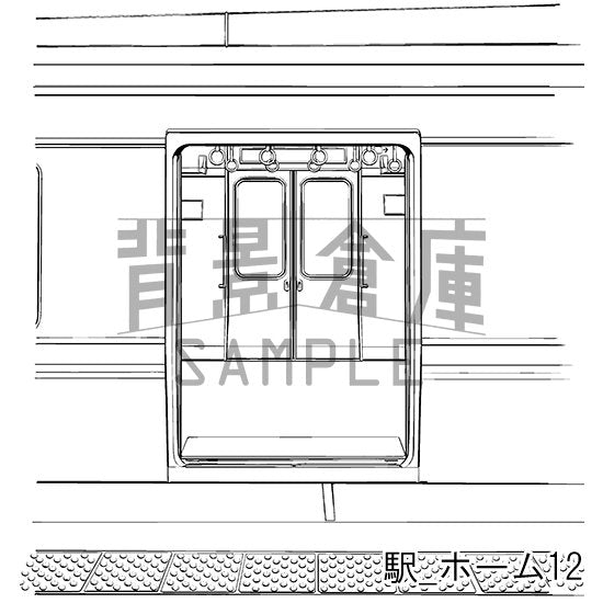 駅_セット2（ホーム）