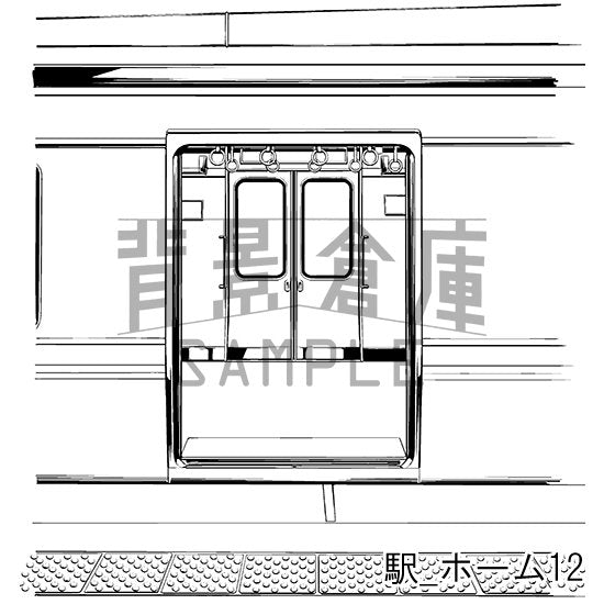 駅_セット2（ホーム）