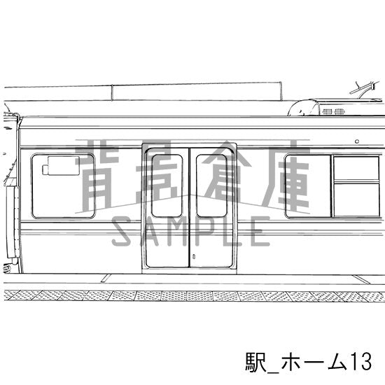 駅_セット2（ホーム）