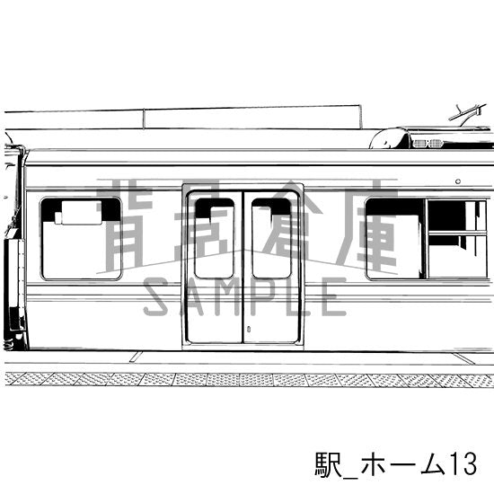 駅_セット2(ホーム)