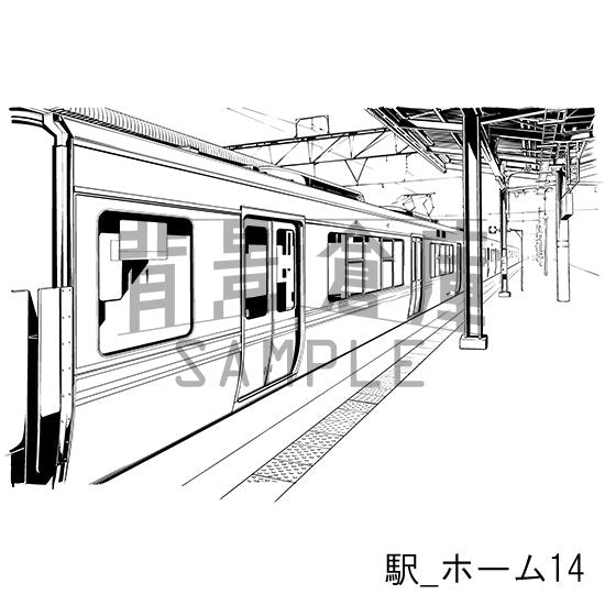 駅_セット2（ホーム）