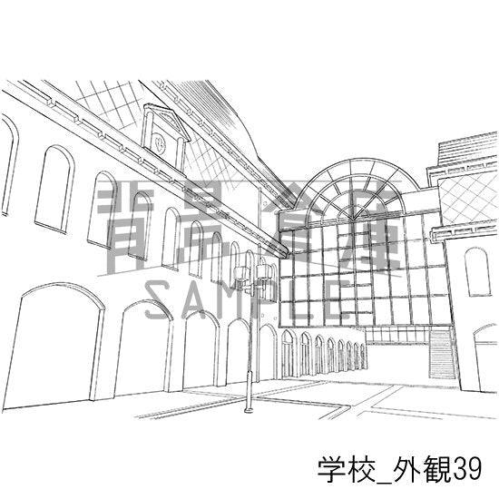 学校の校舎外観です。
