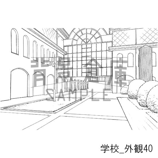 学校_セット25(外観)
