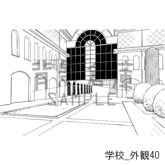 学校_セット25(外観)