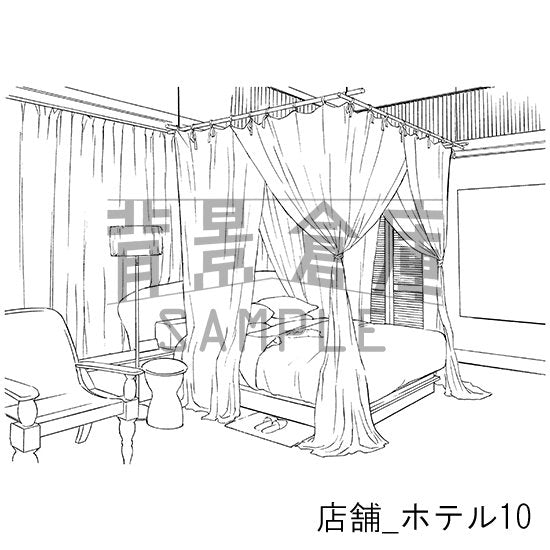 リゾートホテルの背景です。