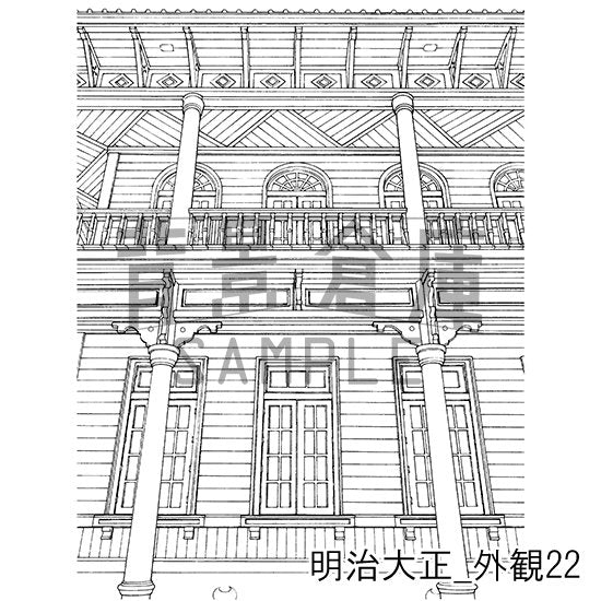 明治大正風建物の外観です。