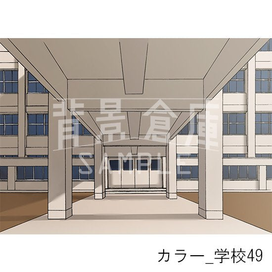 学校の背景(カラー)です。