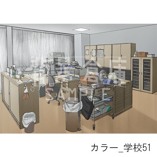 学校の背景(カラー)です。