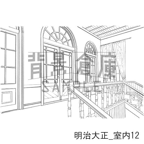 明治大正風建物の室内です。
