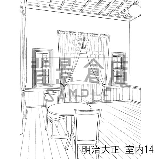 明治大正風建物の室内です。