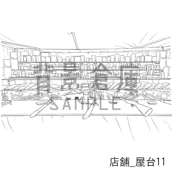 祭りの屋台の背景です。