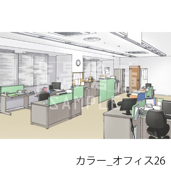 オフィスの背景(カラー)です。