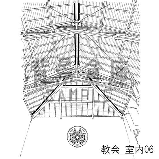 教会の背景集_セット1(室内)