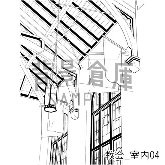 教会の背景集_セット1(室内)