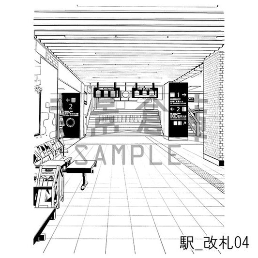 駅_改札04