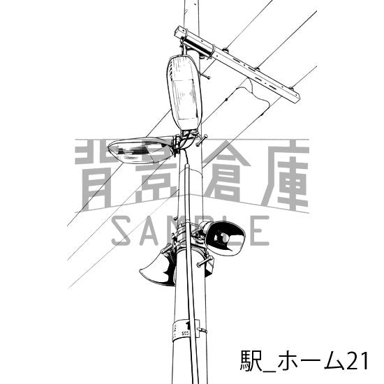 駅の背景集_セット4(駅)_トーン