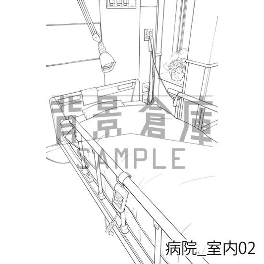 病院_室内02_トーン