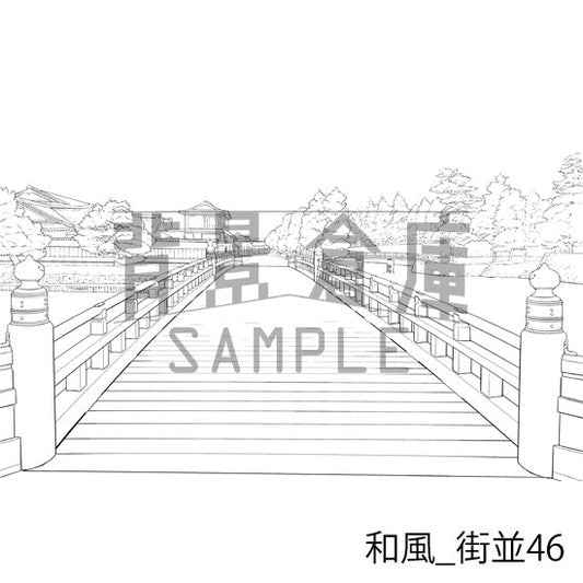 和風_街並46_トーン