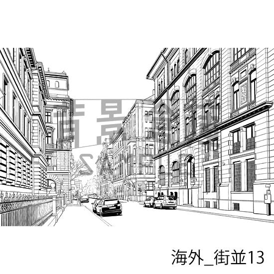 海外の背景集_セット2(街並)