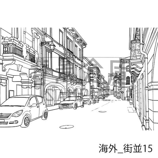 海外の背景集_セット3(街並)