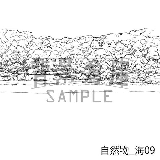 自然物_海09_トーン