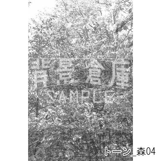 トーン柄風の森の背景です。