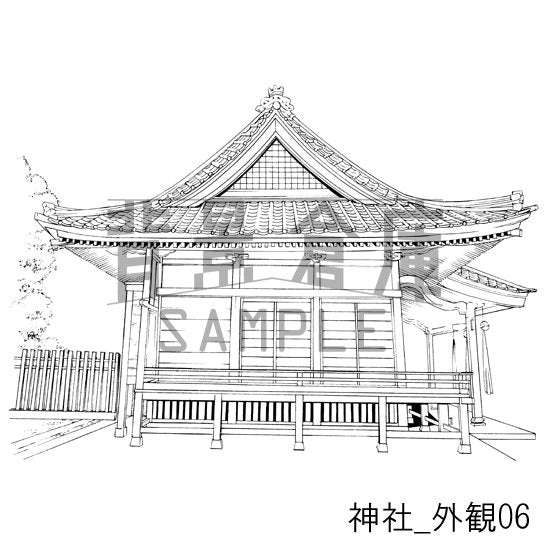 神社_外観06_トーン