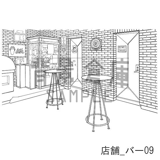 店舗_バー09_トーン