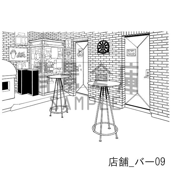 店舗_バー09_トーン