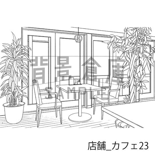 店舗_カフェ23_トーン