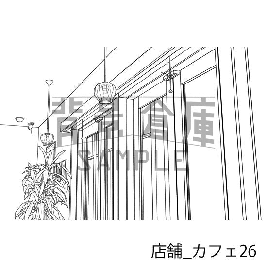 カフェの背景です。