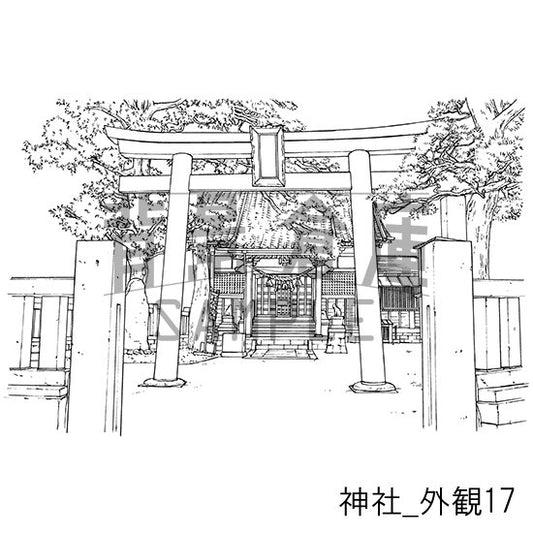 神社_外観17_トーン
