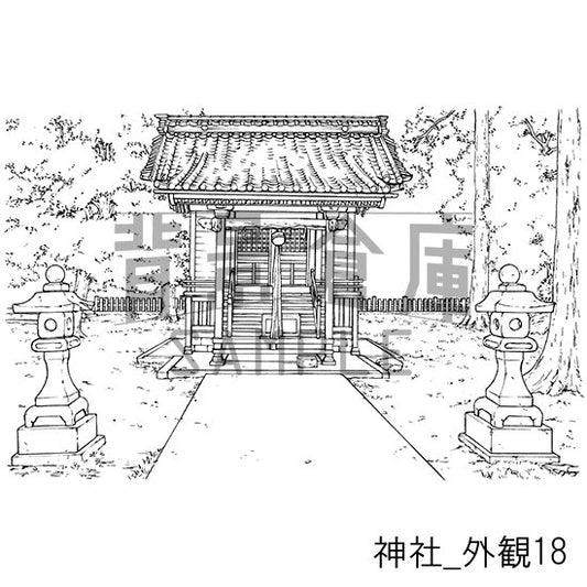 神社_外観18_トーン