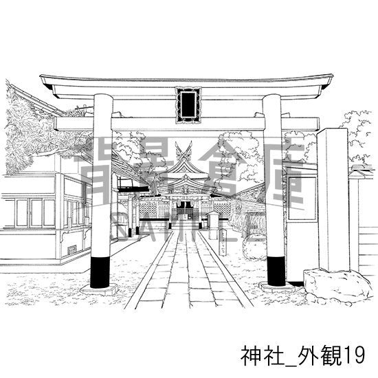 神社_外観19_トーン