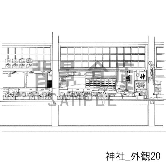 神社_外観20_トーン
