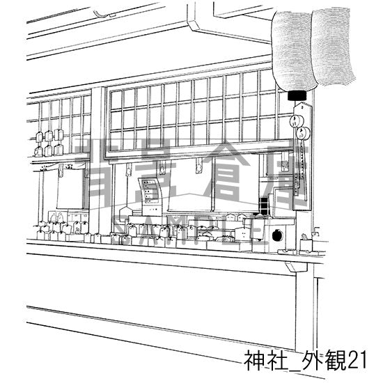 神社_外観21_トーン