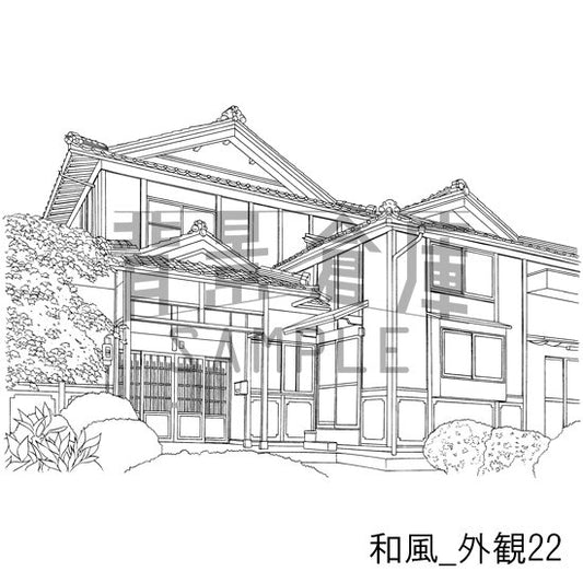 和風_外観22_トーン