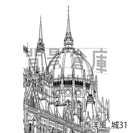 西洋風_背景素材集19(城)